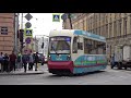 Tрамваи в Санкт-Петербурге: Trams in St Petersburg, Russia 2021