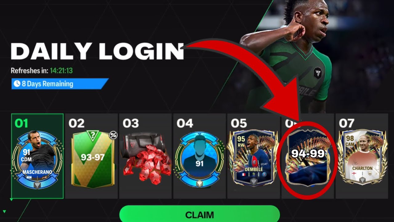 OMG 😱 FREE TOTS PLAYERS AND MASCHERANO DAILY LOGIN GIFTS! FREE REWARDS DAILY IN FC MOBILE!