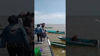 lomba perahu mesin double️HANDIL BARU