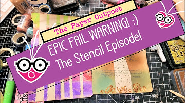WILL THIS EVEN WORK? Making Stencils for Junk Journals! The Paper Outpost! :)