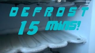 Defrost a freezer very fast