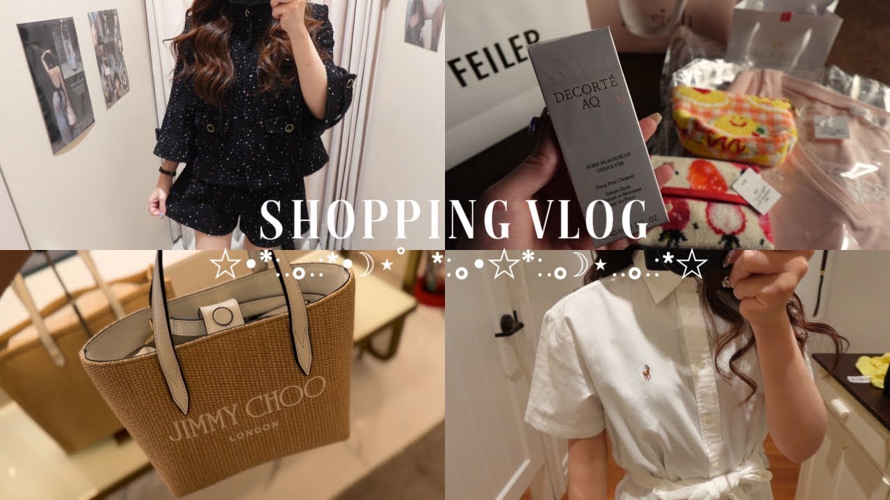 𝙫𝙡𝙤𝙜.買い物大好き社会人の休日2日間🤳アウトレット,PATOU,JIMMYCHOO,FEILER,darich,etc..購入品紹介💌🤍sub•eng