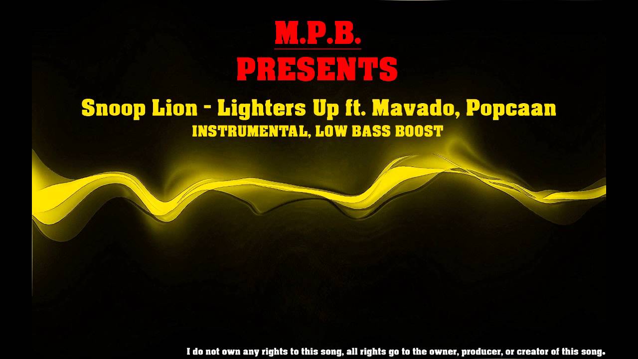 Snoop Lion Lighters Up ft. Mavado, Popcaan Instrumental [Low Bass