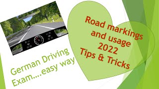 Road system| Markings | Usage | How to get Driving License in Germany | German Driving Exam Tips screenshot 2