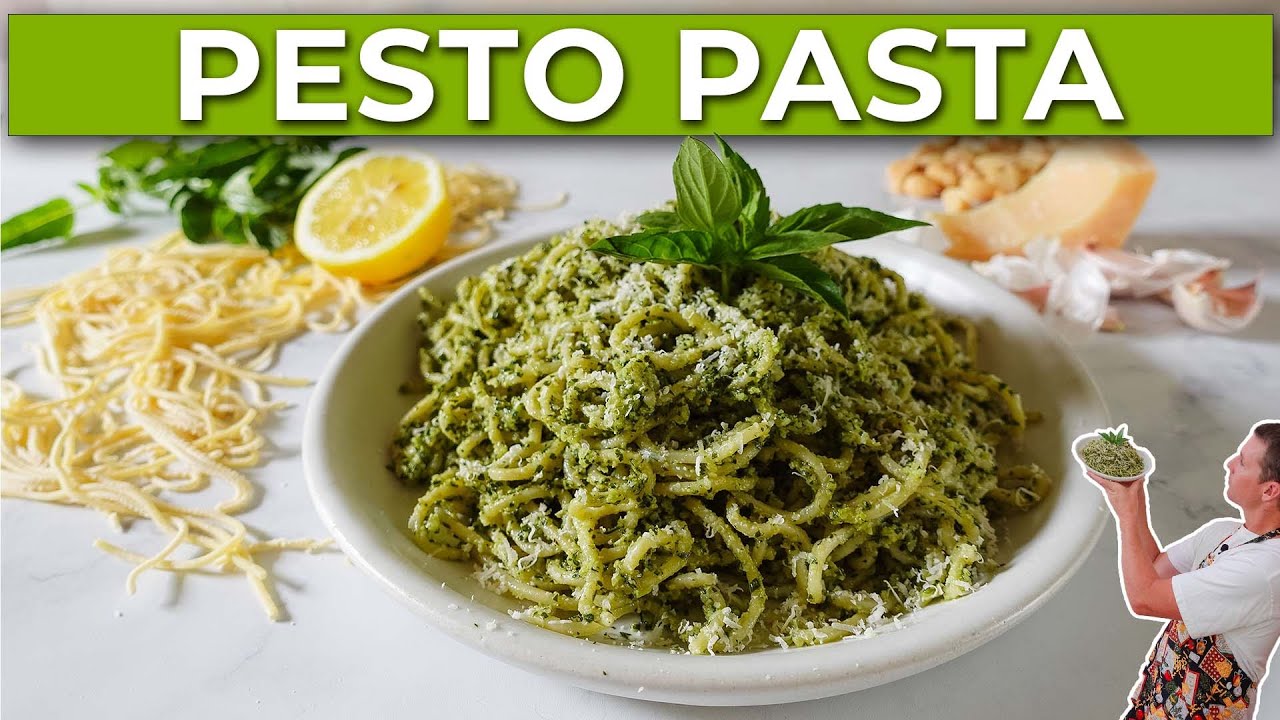 Pesto Pasta & Homemade Spaghetti Noodles The Easy Way Kitchen Captain