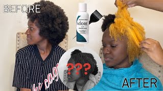 BLEACHING NATURAL 4C HAIR AT HOME! NO DAMAGE