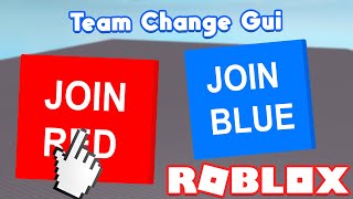 Roblox Studio How To Make Team Change Gui Youtube - roblox how to make a group team change gui