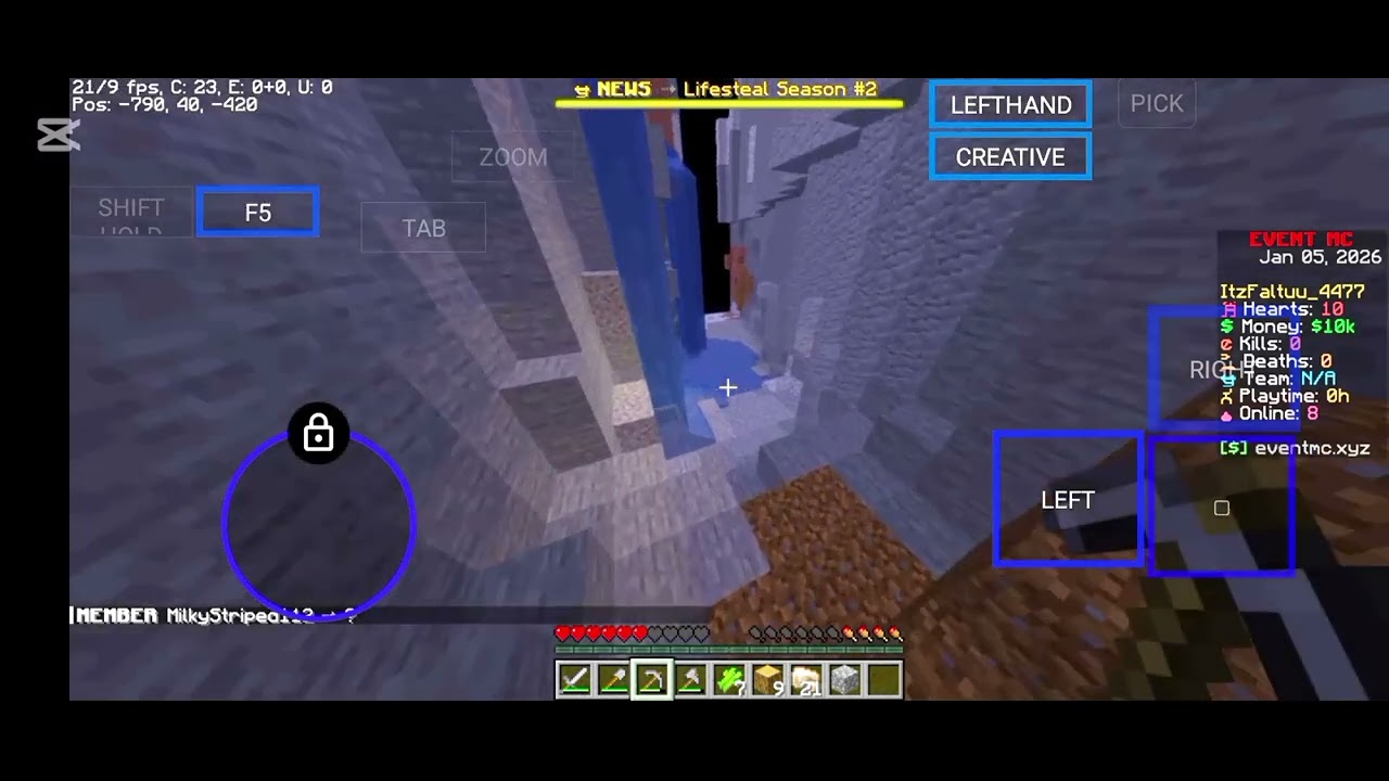 Full netherite armor in This Minecraft server 