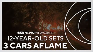 Kenosha police say 12-year-old set three cars on fire; Family without only vehicle