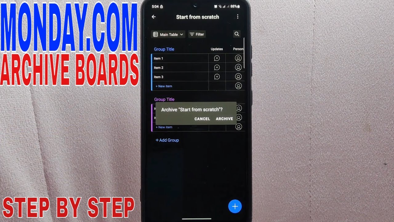 ✅  How To Archive Boards On Monday.com 🔴