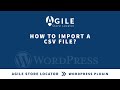 Import a CSV file in Store Locator WordPress Plugin
