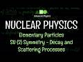 Nuclear Physics - Elementary Particles : SU (2) Symmetry - Decay and Scattering Processes