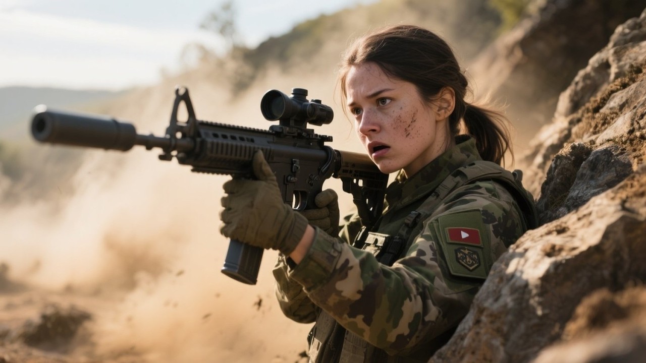 She was merely covering the ridge — until the General turned sharply and asked, “Who took that shot?