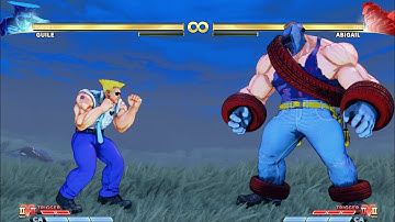 Guile Vs Abigail (Hardest AI) Street  Fighter V:Champion Edition