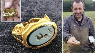 BREAKING! Amateur treasure hunter unearths a 1,800–year–old Roman signet ring in Somerset