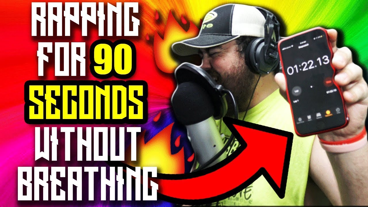 RAPPING FOR 90 SECONDS WITHOUT BREATHING!!! (THIS IS IMPOSSIBLE)