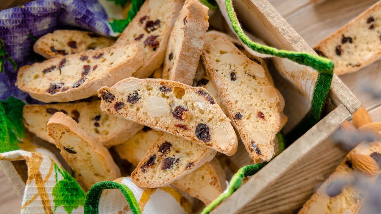 БИСКОТТИ или КАНТУЧЧИ - печенье с миндалём / новогодняя выпечка к кофе ...