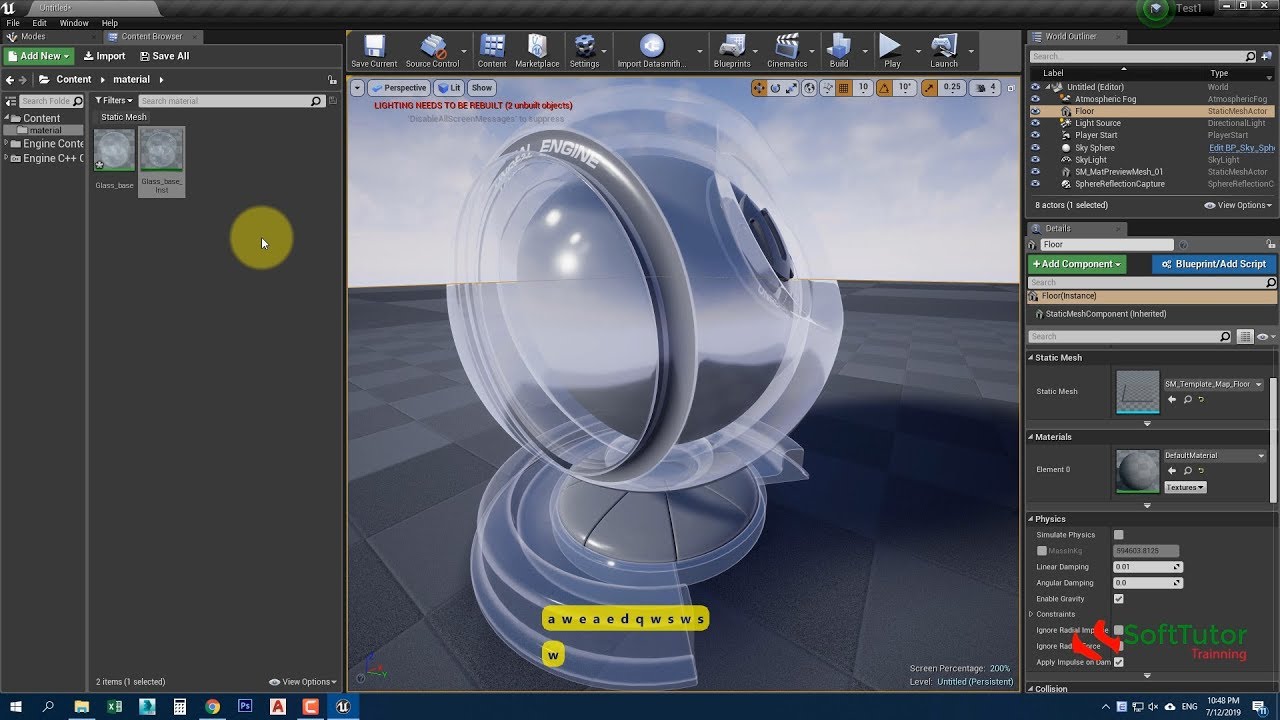 How to make Realistic Glass in Unreal Engine 4 - YouTube