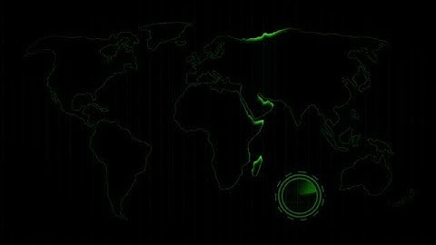 Earth World Map HUD Screen Display Graphic Element stock footage | stock video | Cinefootage