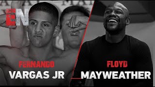 Fernando Vargas Jr (SPARRING) at Floyd Mayweather gym El Feroz Jr - esnews
