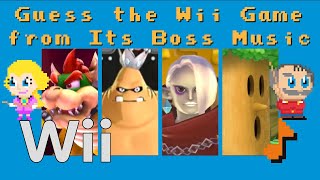 Guess the Wii Game from Its Boss Music