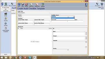 JLB Track Tutorial - Audit Checklist Templates