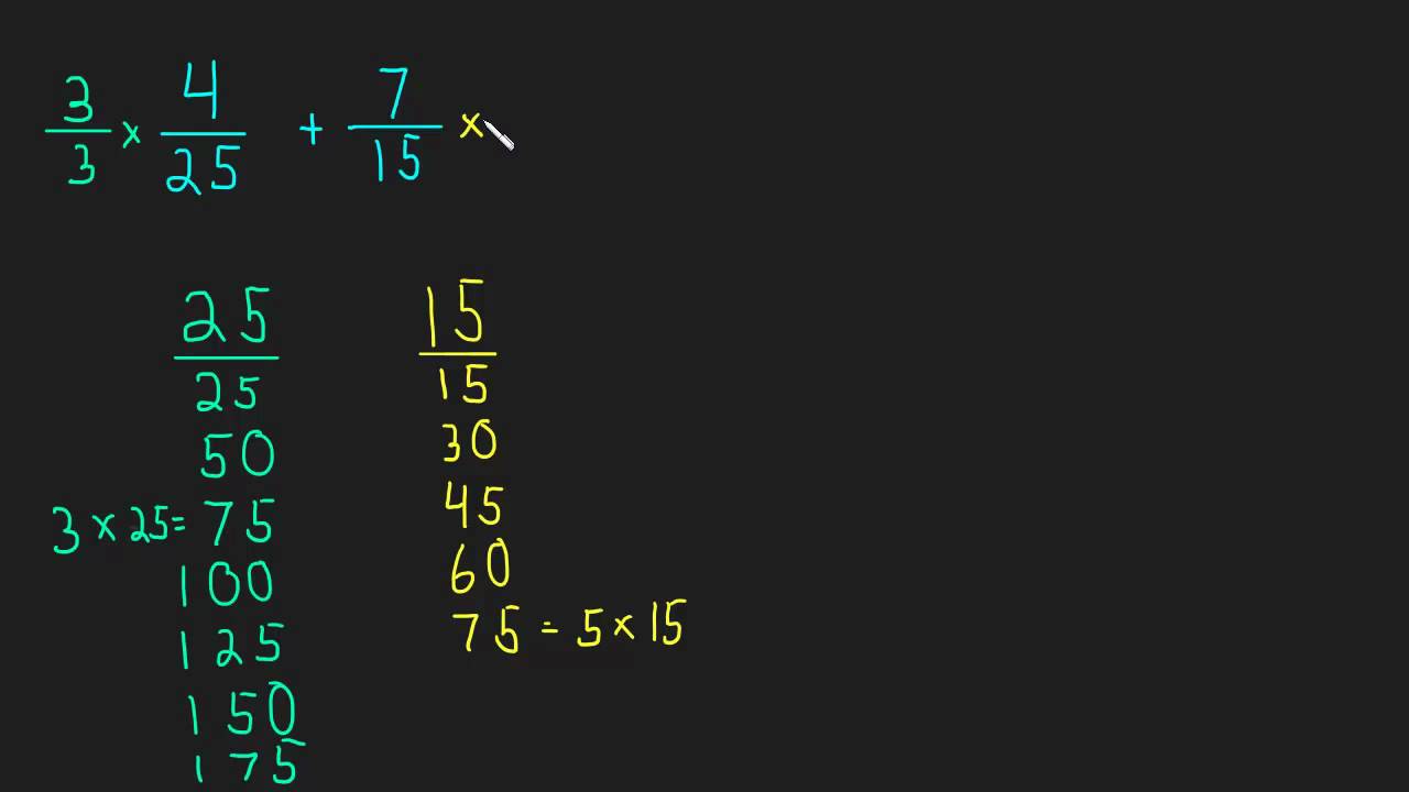 ⁣1.4 Finding a Least Common Denominator - Ex.2