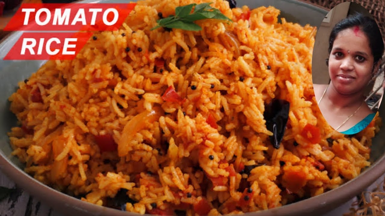 Simple Tomato Rice in Pressure Cooker/ Tomato Rice/ Thakkali Sadam