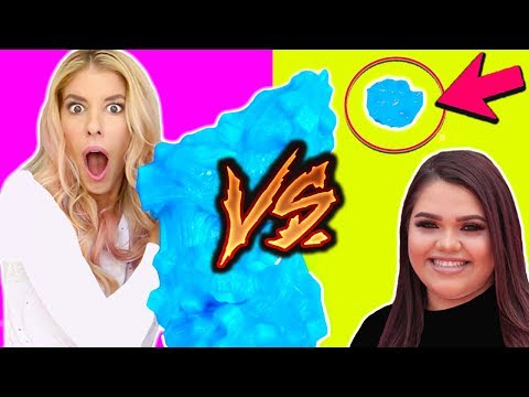 I tried following a DIY Jelly Cube Slime Karina Garcia Tutorial | Giant vs Mini