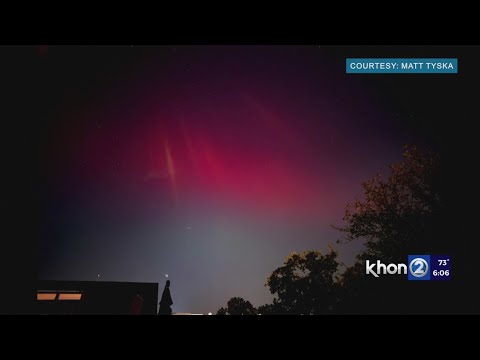 Northern lights seen in Hawaii! First time in over a century