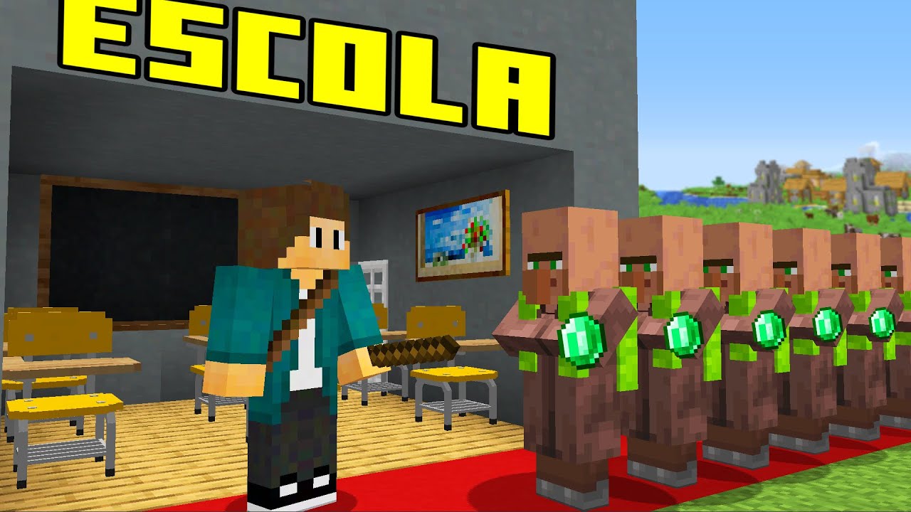 Eu Abri uma ESCOLA no Minecraft
