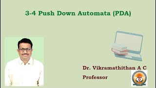 3-4 Push Down Automata (PDA)
