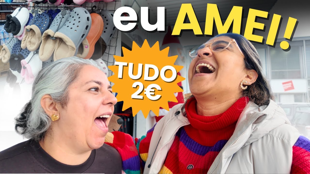 Descobri uma loja onde tudo custa 2€ 😱 | Comprinhas no Porto