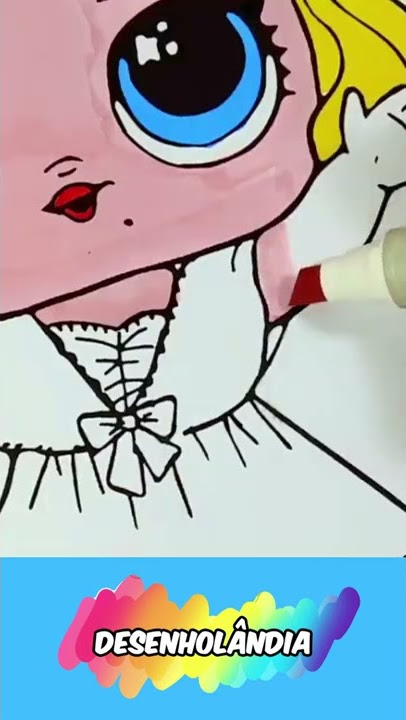 Desenholandia Colorindo Desenho da boneca Barbie Girl Cartoon, Barbie Doll  Fun Videos