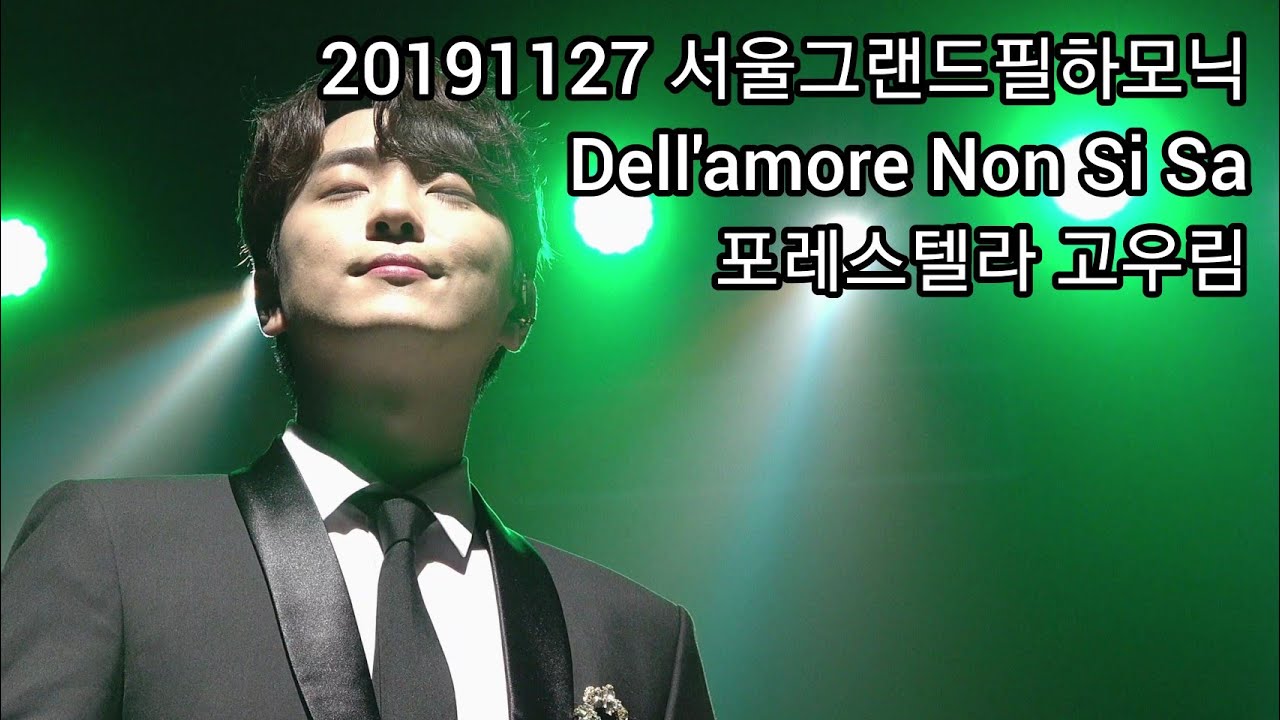 [191127]서울그랜드필하모닉_Dell'amore Non Si Sa:포레스텔라 고우림 포커스 4K 영상