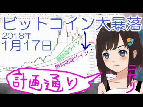 2018/1月ビットコイン大暴落！ しかし「計画通り！」(ﾟｰﾟ)ﾆﾔﾘ