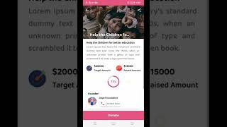 Charity App Template in ReactNative screenshot 5