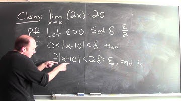 Why is the limit of 2x as x approaches 10 equal to 20? - Week 2 - Lecture 14 - Mooculus