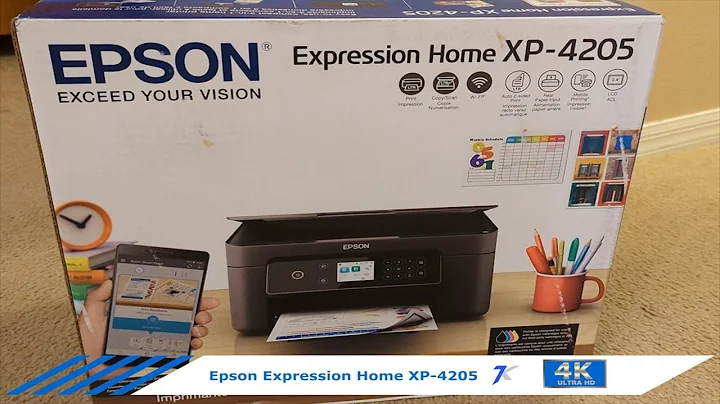 Epson Expression Home XP 4205 unboxing and setup