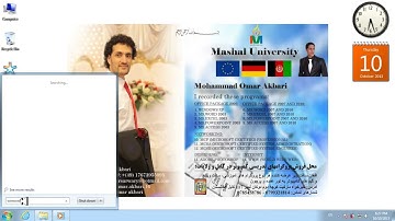 Windows 7 - Part 5) in Dari / Farsi Omar Akbari