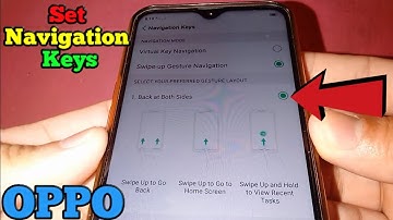 How to Set Navigation Keys in Oppo A5s | Swipe-up Gesture Navigation