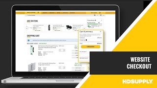 Website Cart and Checkout | HD Supply