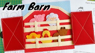 Farm Barn Quiet Book Activity Page | Tutorial