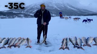 Ice Hole Fishing & Dogsled Riding in the Artic Circle | TROMSØ