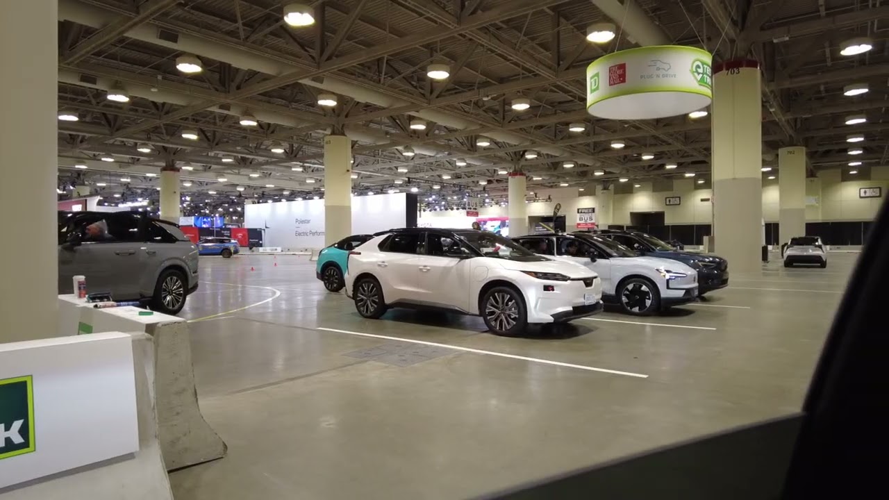 Electric Lexus Test Drive Toronto  Auto Cars Show  February 21, 2026 Ontario Canada 