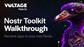 How to receive nostr zaps to your own node - Voltage Nostr toolkit walkthrough