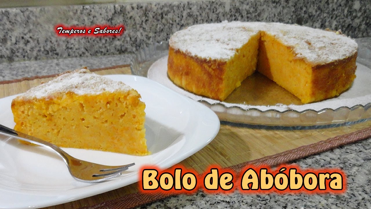 BOLO DE ABÓBORA super fácil e incrível em português