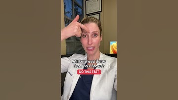 Een belangrijke test vóór Botox voorhoofd….