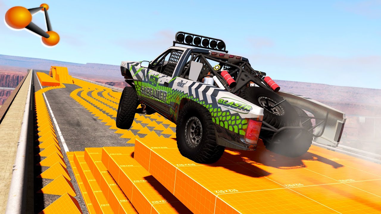 BeamNG.drive - Extreme Racing On The Spikes Track