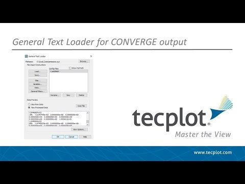Tecplot360の一般的なテキストローダー